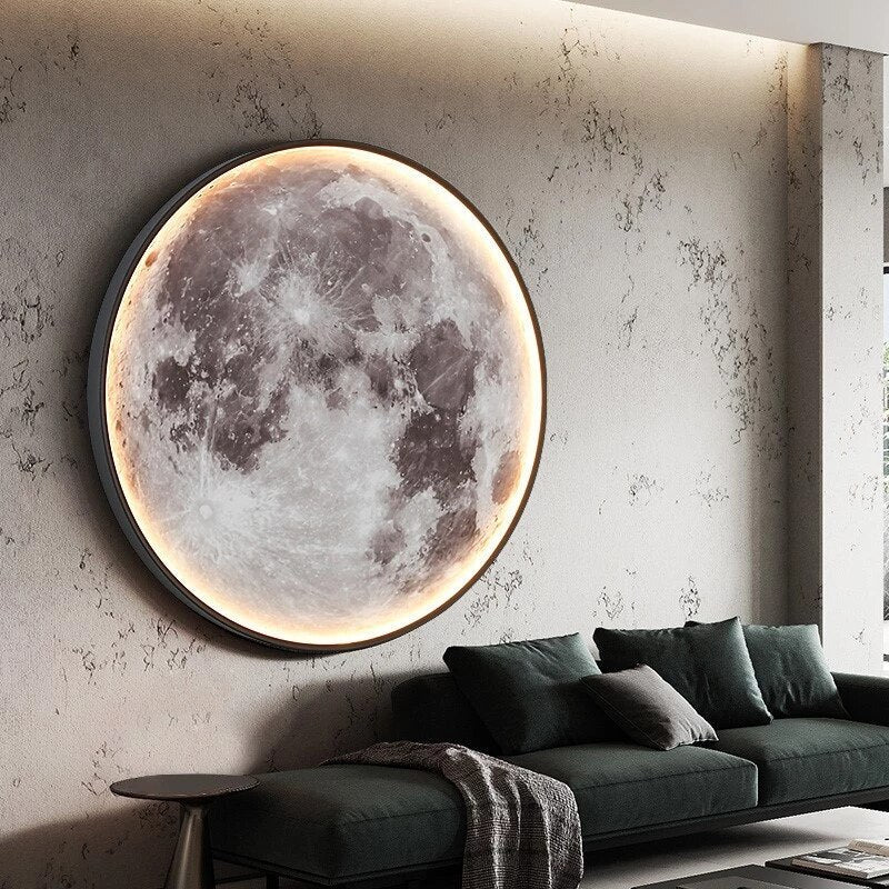 Glowing Moon Shaped Wall Lamp - HappyKidMart