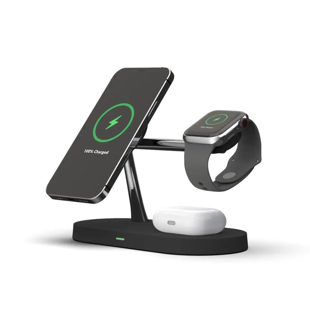 Fast 3-in-1 Wireless Phone Charging Dock