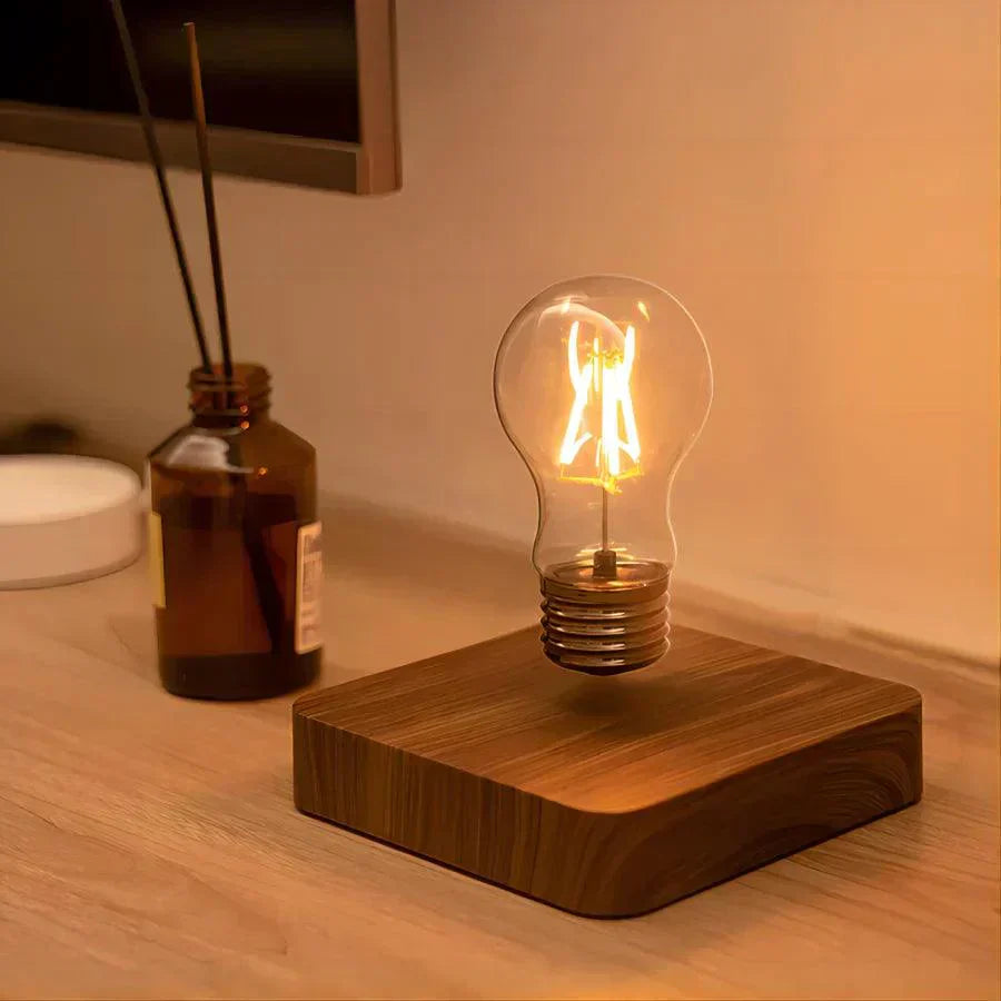 Sleek Magnetic Wooden Desk Lamp