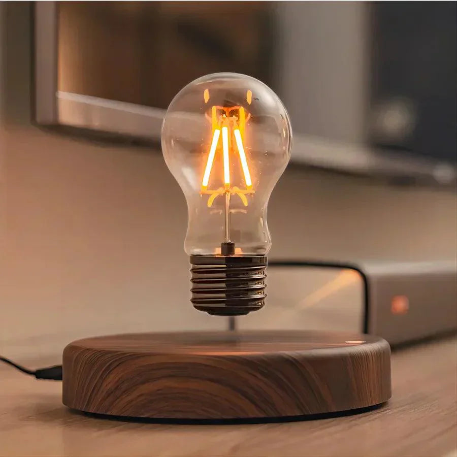 Sleek Magnetic Wooden Desk Lamp