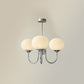 Elegant Crystal Pendant Light | Rose Glass with Gold Accents