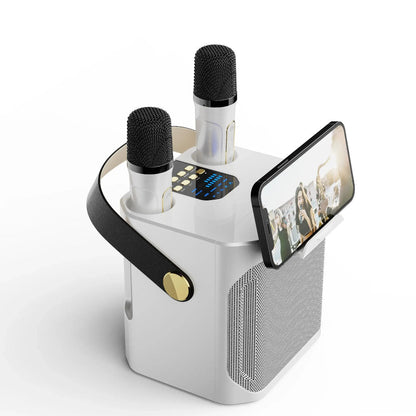 Portable Karaoke System | Wireless Mics With Surround Sound - HappyKidMart