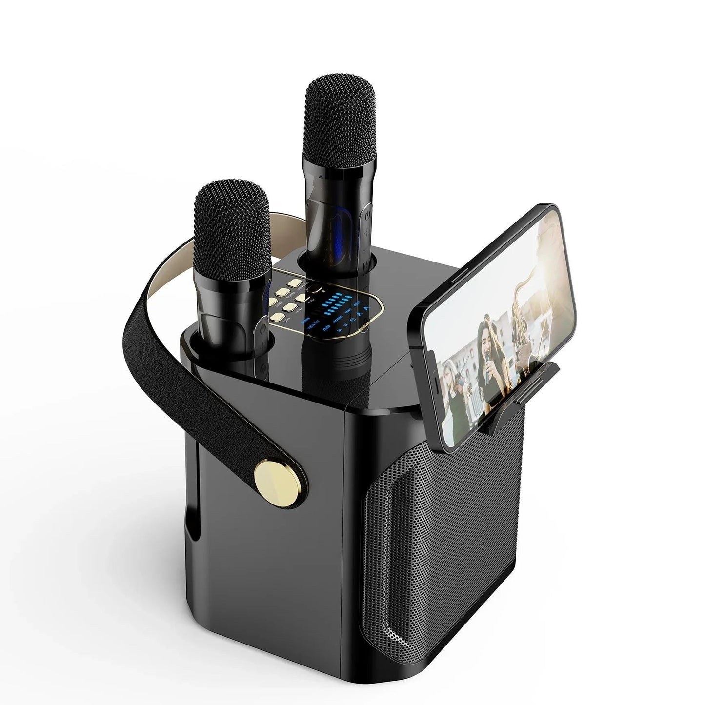 Portable Karaoke System | Wireless Mics With Surround Sound
