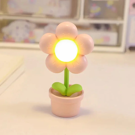 Pretty Pink Flower Desk Lamp - HappyKidMart