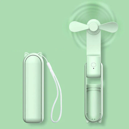 Compact Travel USB Fan with Rechargeable Battery - HappyKidMart