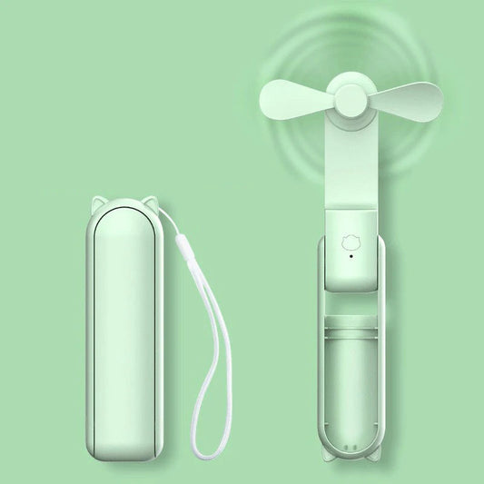 Compact Travel USB Fan with Rechargeable Battery - HappyKidMart