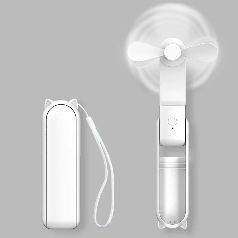 Compact Travel USB Fan with Rechargeable Battery
