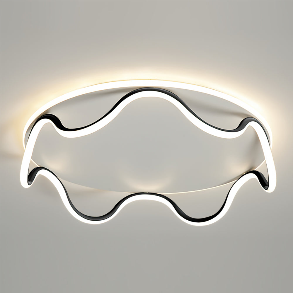 Stylish Wave LED Ceiling Panel Light