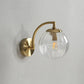 Stylish Pink Glass Wall Sconce