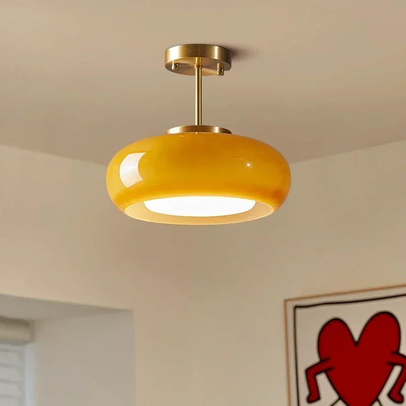 Sleek Glass Pendant LED Light