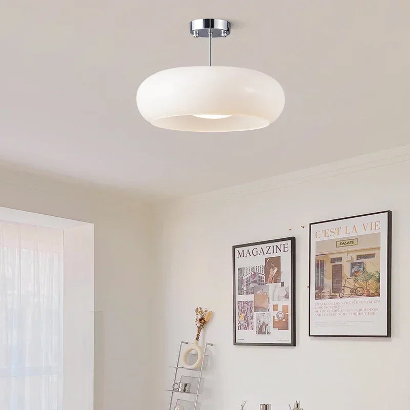 Sleek Glass Pendant LED Light
