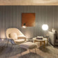 Contemporary White Glass Table Light