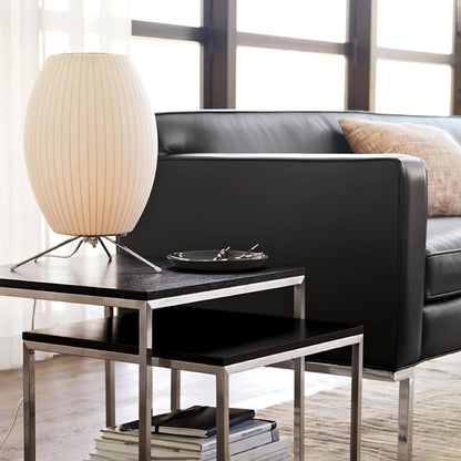 Contemporary White Tripod Table Light