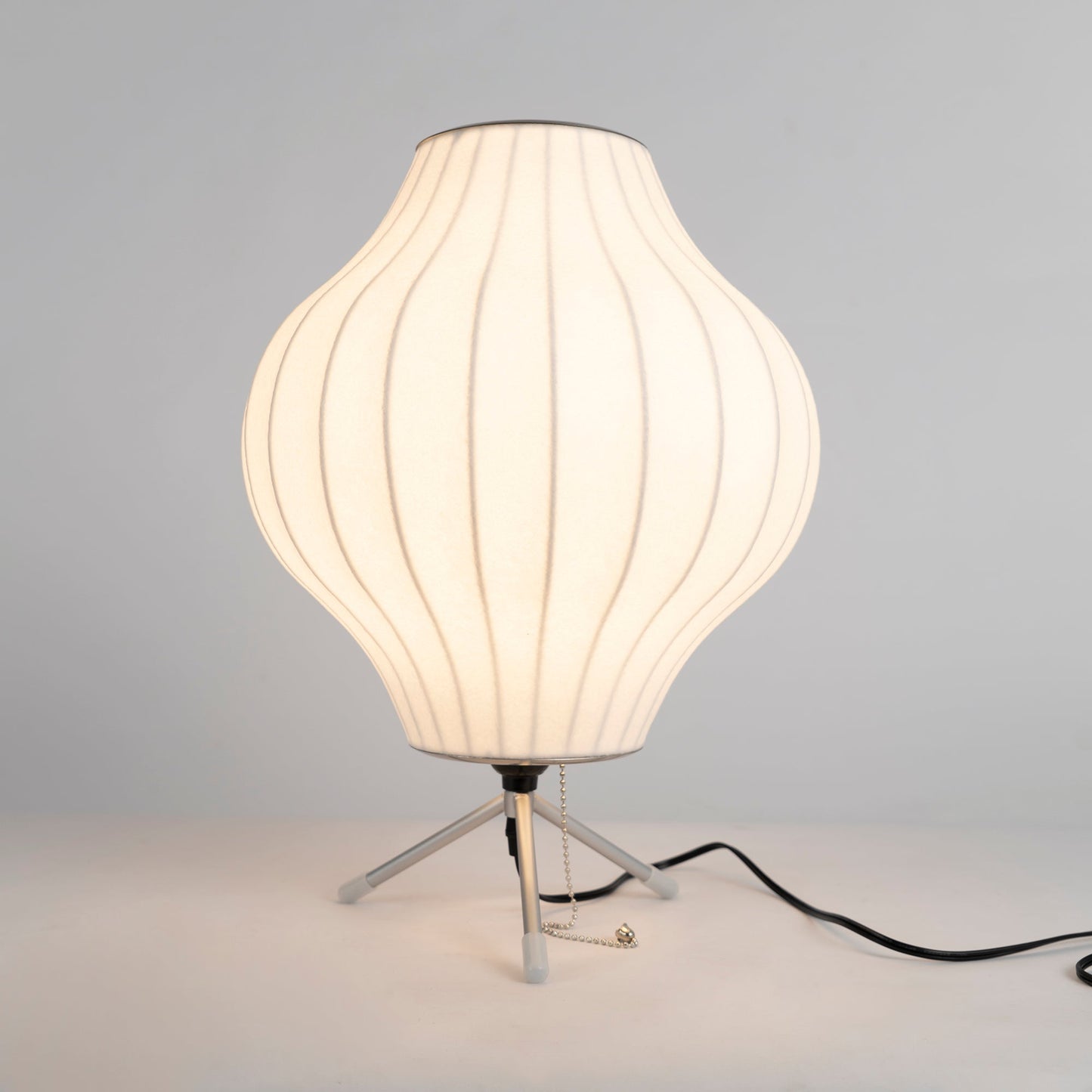 Contemporary White Tripod Table Light