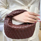 Braided Leather Tote Bag | Woven Pattern Style