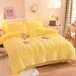 Luxurious Soft Pink Bedding Set with Fringe Trim
