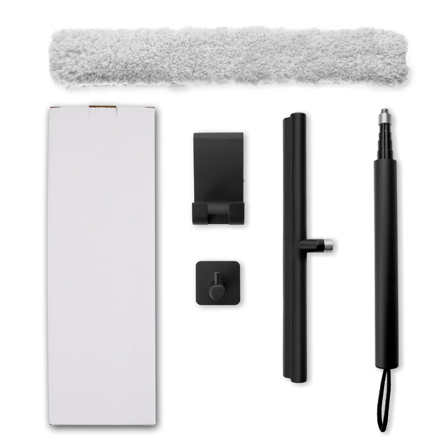 Long Handle Glass Squeegee | Adjustable Stainless Steel