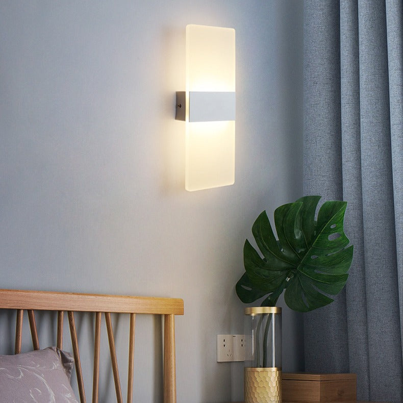 Contemporary Gold LED Wall Light