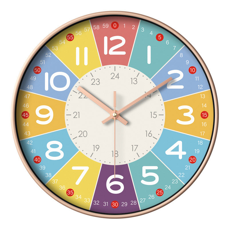 Colorful Learning Wall Clock - HappyKidMart