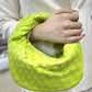 Braided Leather Tote Bag | Woven Pattern Style