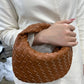 Braided Leather Tote Bag | Woven Pattern Style