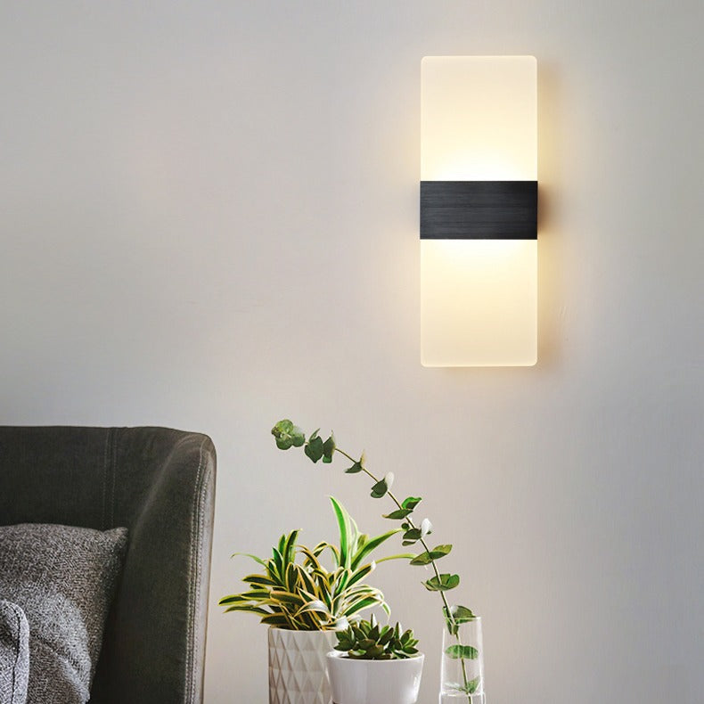 Contemporary Gold LED Wall Light