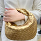 Braided Leather Tote Bag | Woven Pattern Style