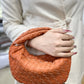 Braided Leather Tote Bag | Woven Pattern Style