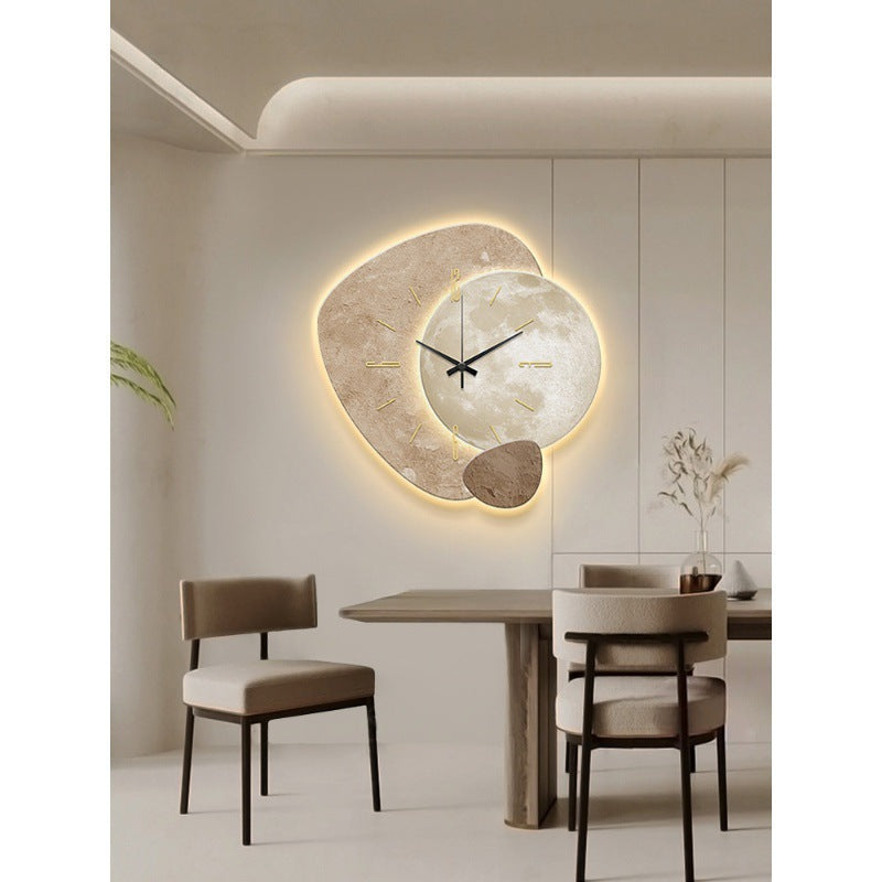 Rustic Wooden Round Wall Clock