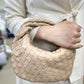 Braided Leather Tote Bag | Woven Pattern Style
