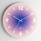 Stylish Glass Wall Clock | Orange Gradient Face
