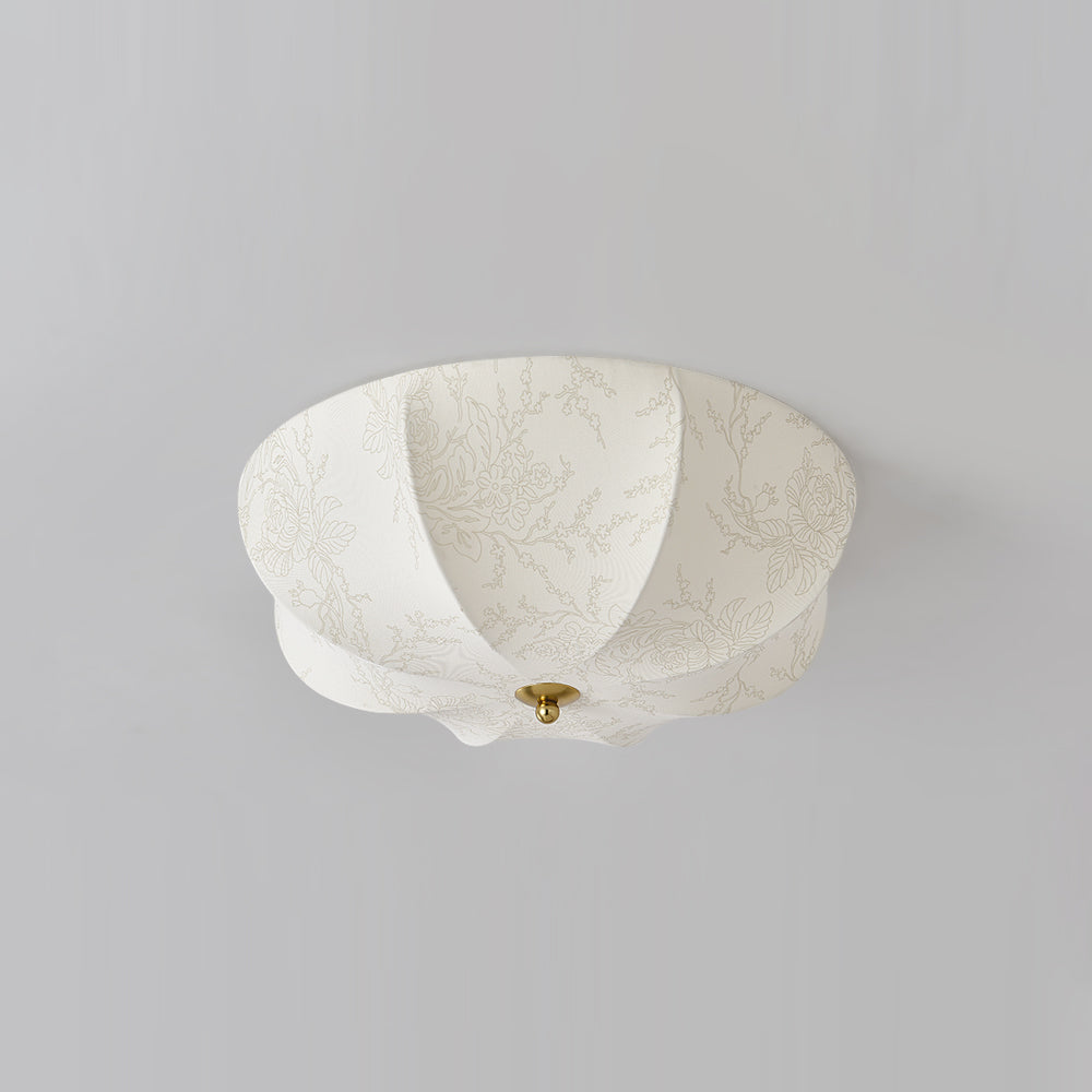 Beautiful Pendant Lamp | Floral Fabric Shade