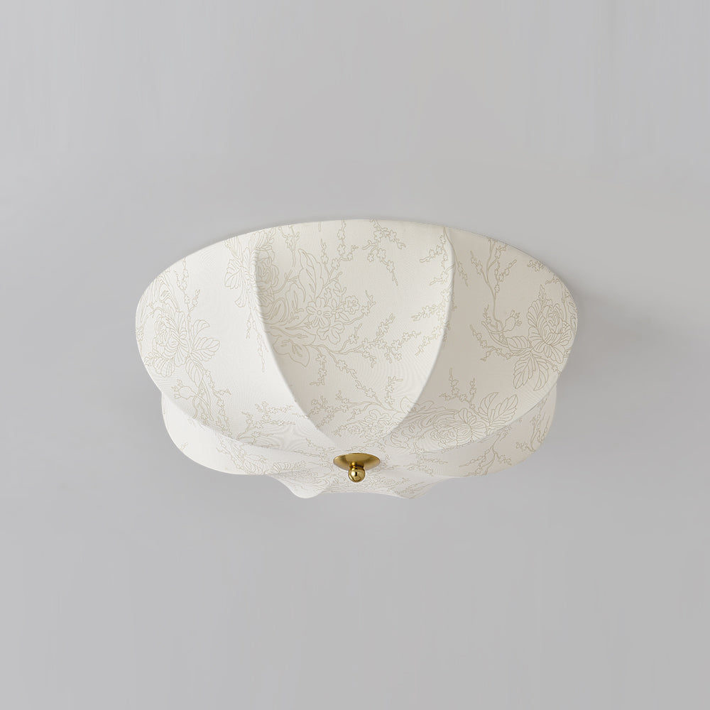 Beautiful Pendant Lamp | Floral Fabric Shade