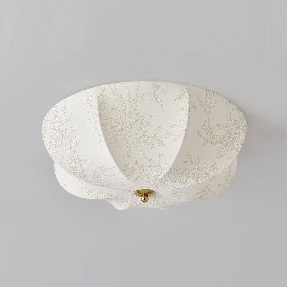 Beautiful Pendant Lamp | Floral Fabric Shade