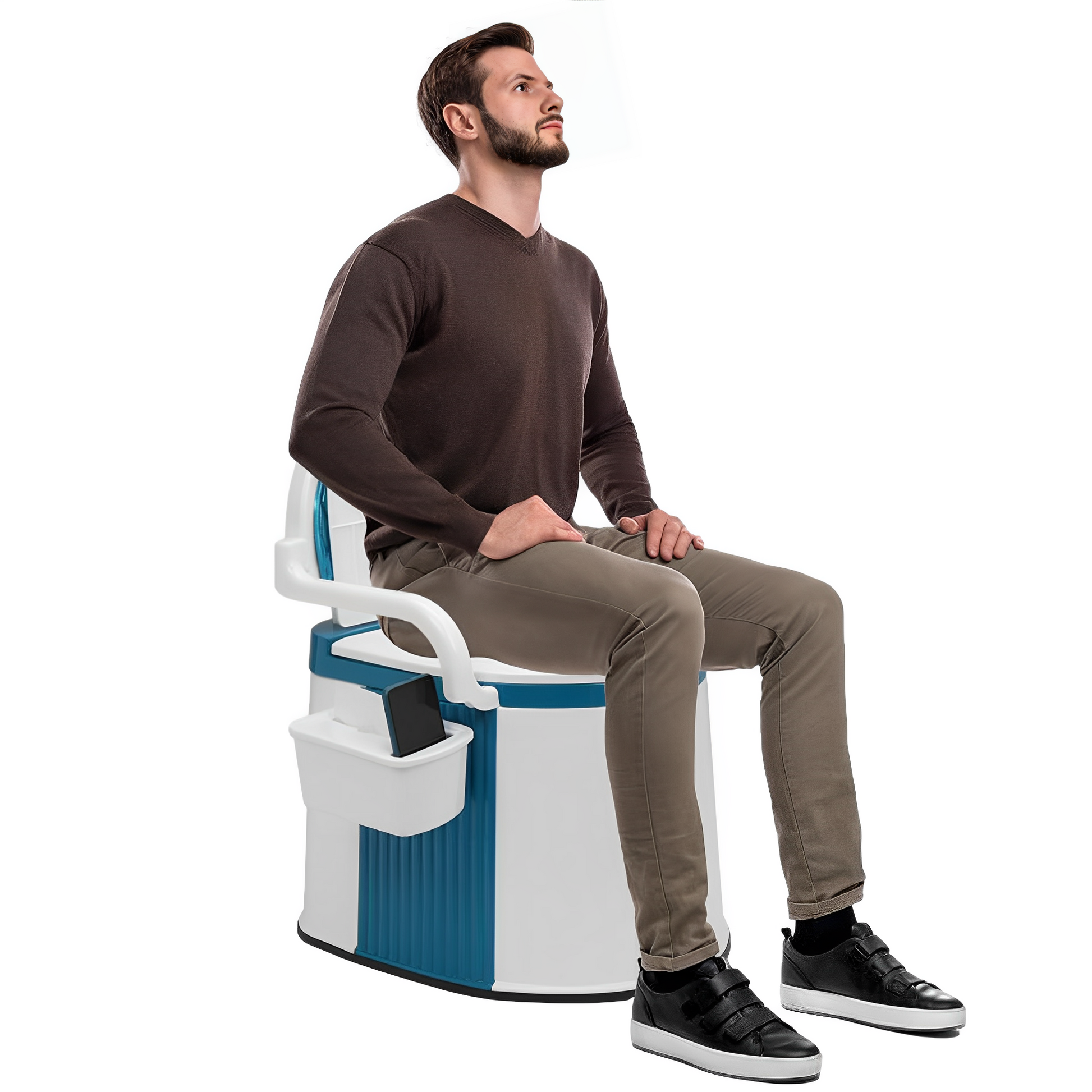 Compact Adult Toilet Seat with Support - HappyKidMart