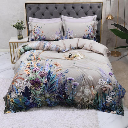 Elegant Floral Cotton Bedding Set