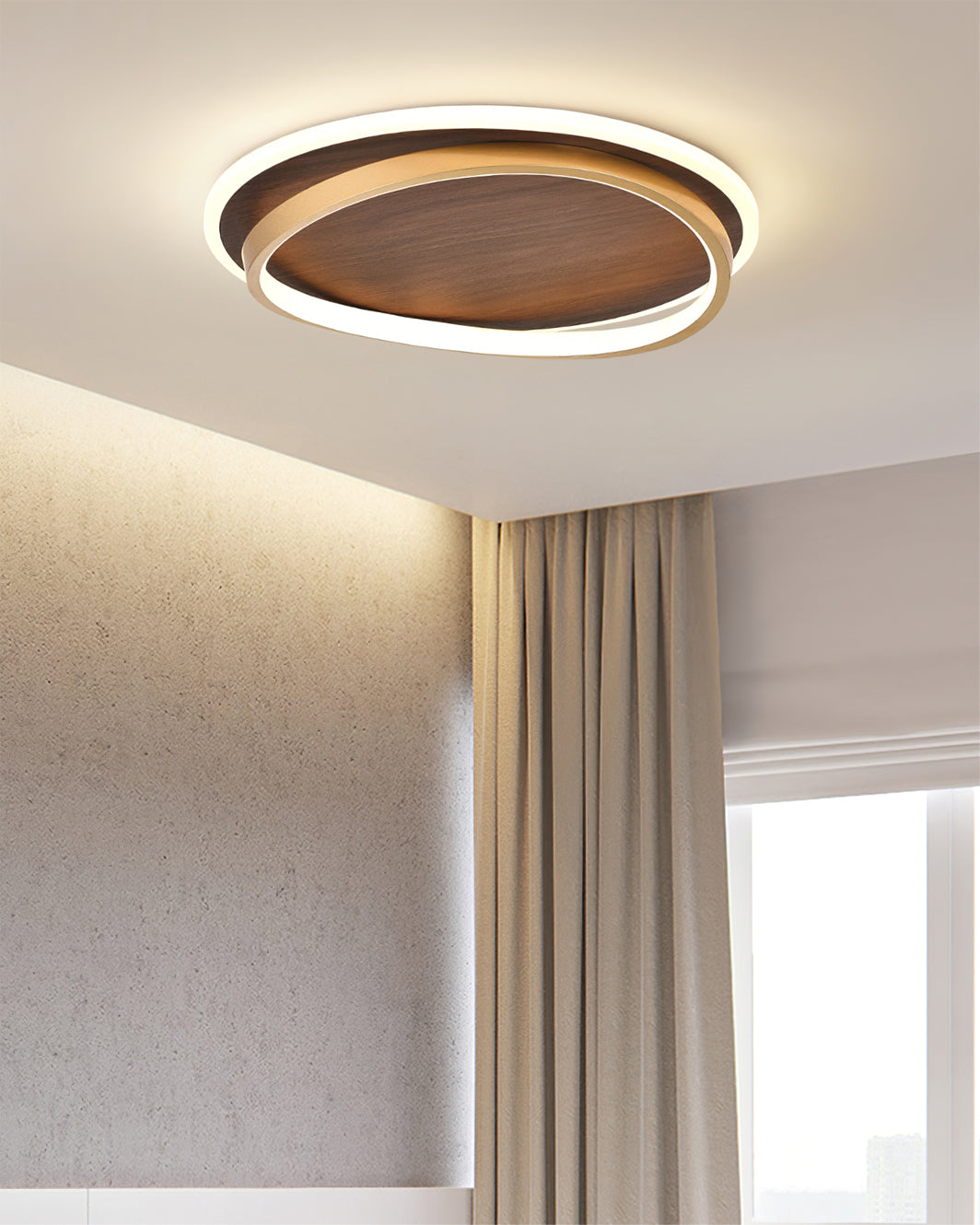 Stylish Dual Ring LED Ceiling Lamp