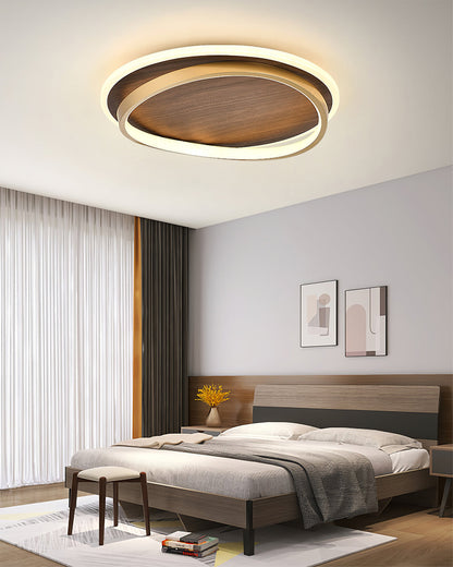Stylish Dual Ring LED Ceiling Lamp