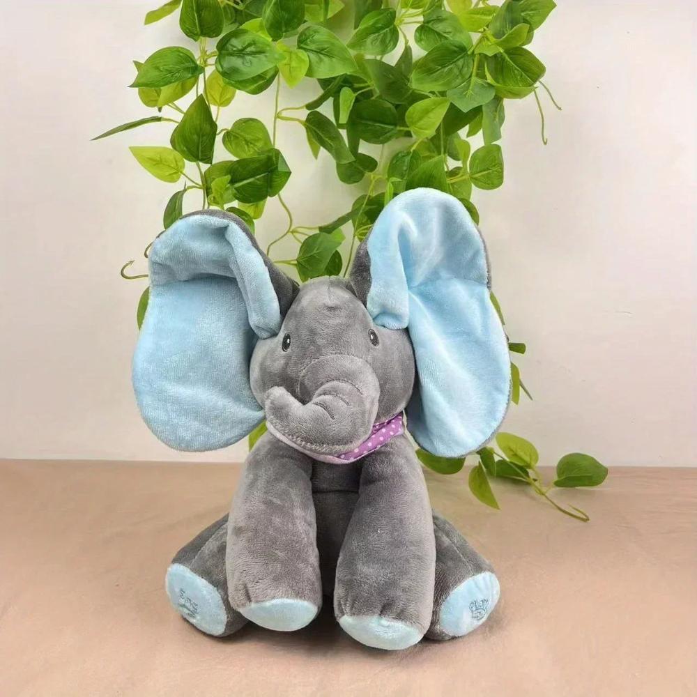 Peek-a-Boo Talking Elephant Plush Toy