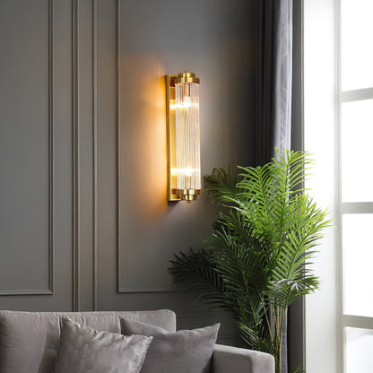 Vintage Glass Pendant Light Gold Tone