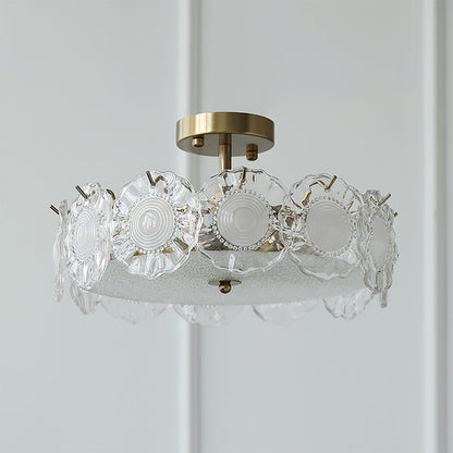Elegant Glass Pendant Light | Clear Globe Gold Pendant