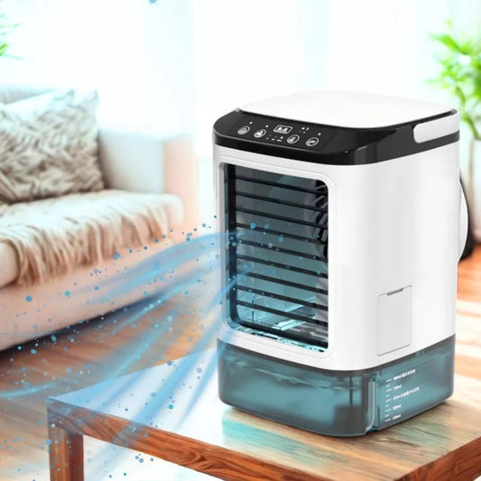 Compact Air Conditioner Fan with LED Night Light - HappyKidMart