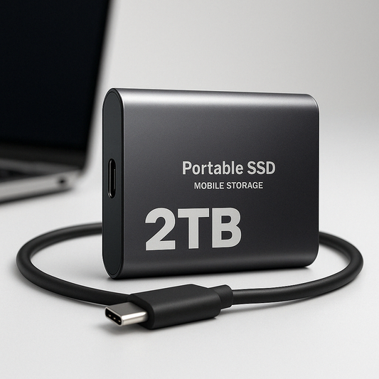 Fast USB-C 2TB Portable SSD Storage Drive - HappyKidMart