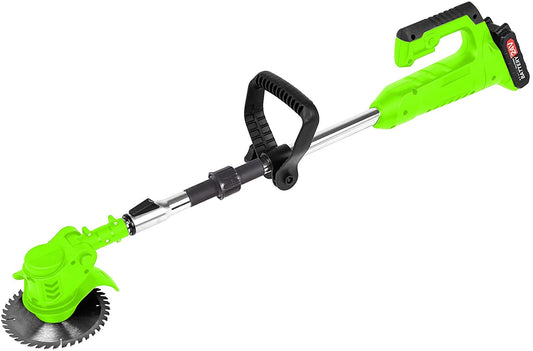 Rechargeable Lawn Trimmer | 24V Electric Weed Cutter 6 Blade - HappyKidMart