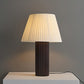 Contemporary Wooden Table Lamp with Textured Shade