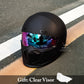 Classic Black Full Face Motorcycle Helmet