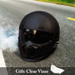 Classic Black Full Face Motorcycle Helmet