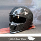 Classic Black Full Face Motorcycle Helmet