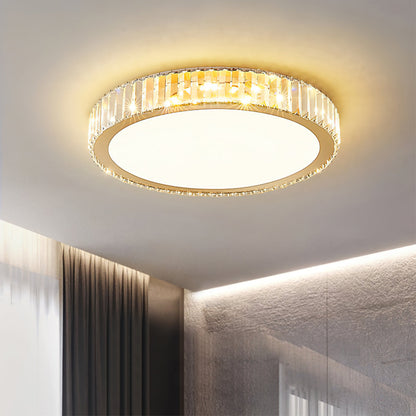 Luxury Round LED Ceiling Light with Golden Finish