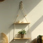 Boho Chic Wooden Wall Shelf